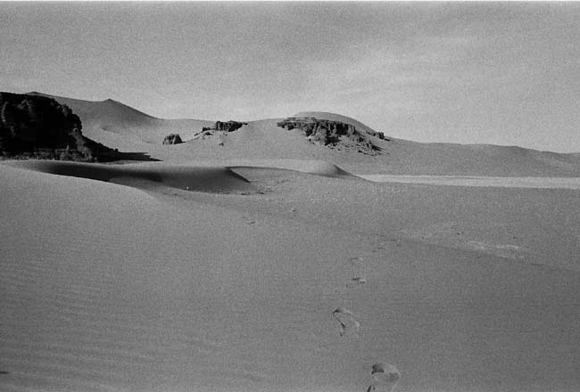 pas dans le sable